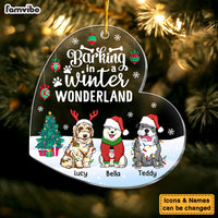 Personalized Gift For Dog Lovers Barking In A Wonderland Ornament 29630 thumb 1