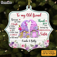 Personalized Gift For Friends Unbiological Sister Ornament 29631 thumb 1