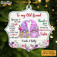 Personalized Gift For Friends Unbiological Sister Ornament 29631 thumb 1