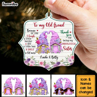 Personalized Gift For Friends Unbiological Sister Ornament 29631 thumb 1