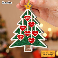 Personalized Gift For Family Christmas Tree 2 Layered Mix Ornament 29634 thumb 1
