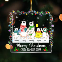 Personalized Gift For Family Merry Christmas Bear Ornament 29635 thumb 1