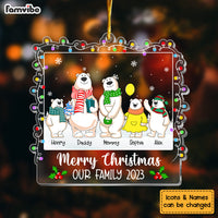 Personalized Gift For Family Merry Christmas Bear Ornament 29635 thumb 1