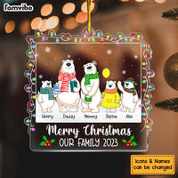 Personalized Gift For Family Merry Christmas Bear Ornament 29635 thumb 1