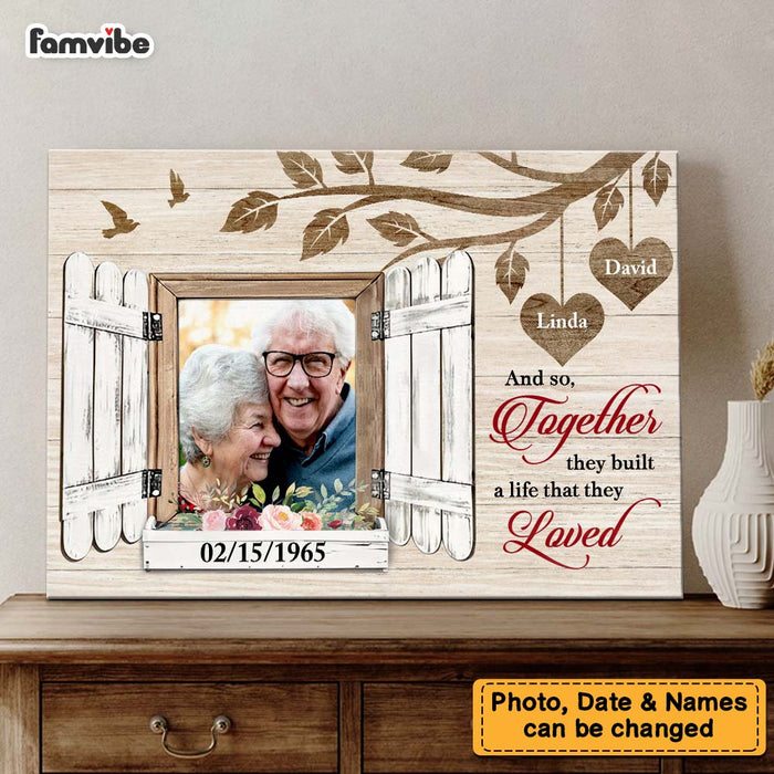Personalized Gift For Couple Custom Photo Canvas 29636 1