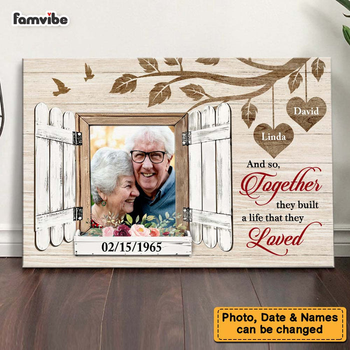 Personalized Gift For Couple Custom Photo Canvas 29636 1