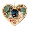 Personalized Pet Memorial Gift Custom Dog Photo 2 Layered Mix Ornament 29637 1