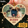 Personalized Pet Memorial Gift Custom Dog Photo 2 Layered Mix Ornament 29637 1