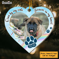 Personalized Dragonfly Pet Memorial Gift Custom Dog Photo 2 Layered Mix Ornament 29639 thumb 1