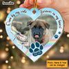 Personalized Dragonfly Pet Memorial Gift Custom Dog Photo 2 Layered Mix Ornament 29639 1