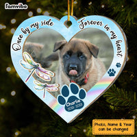 Personalized Dragonfly Pet Memorial Gift Custom Dog Photo 2 Layered Mix Ornament 29639 thumb 1