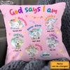 Personalized Gift For Granddaughter Elephant Gods Says I Am Pillow 29642 1
