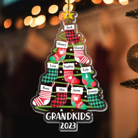 Personalized Grandkids Stocking Gift For Grandma Ornament 29646 thumb 1