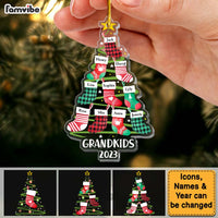 Personalized Grandkids Stocking Gift For Grandma Ornament 29646 thumb 1