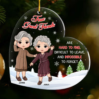 Personalized Christmas Gift For Friends True Friends Are Hard To Find Ornament 29651 thumb 1