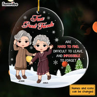 Personalized Christmas Gift For Friends True Friends Are Hard To Find Ornament 29651 thumb 1
