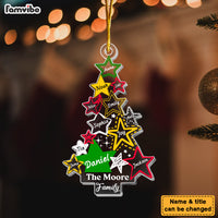 Personalized Our Family Star Christmas Tree 2 Layered Mix Ornament 29657 thumb 1