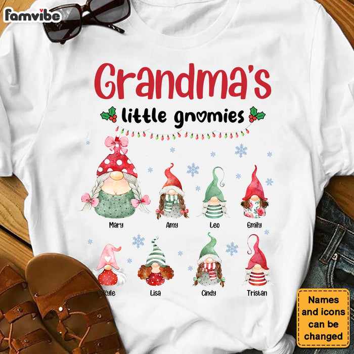 Personalized Gift For Grandma Little Gnomies Christmas Shirt - Hoodie - Sweatshirt 29658 1