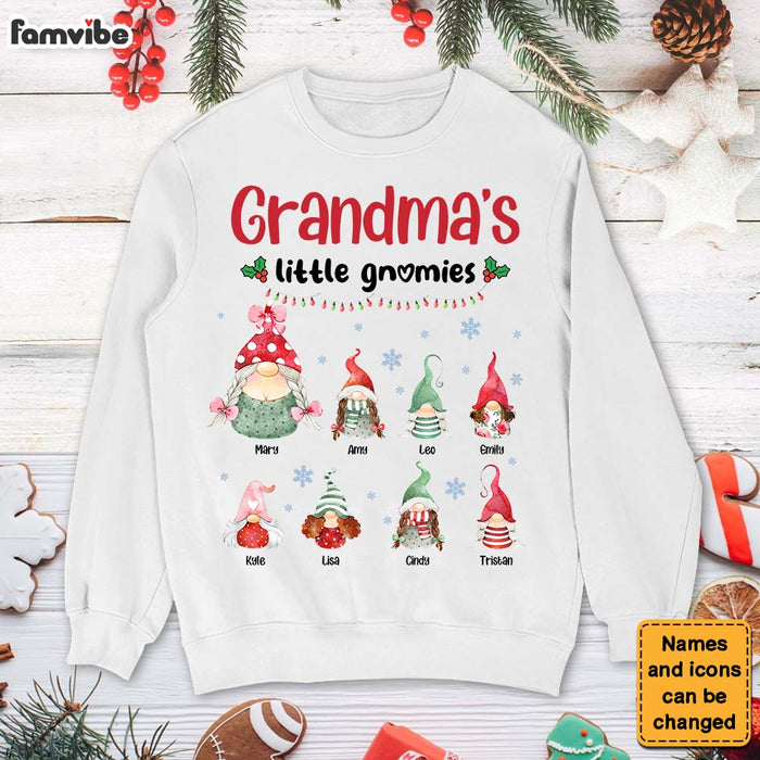 Personalized Gift For Grandma Little Gnomies Christmas Shirt - Hoodie - Sweatshirt 29658 1