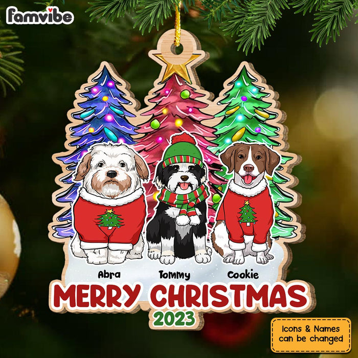Personalized Dog Christmas Tree Ornament 29659 1
