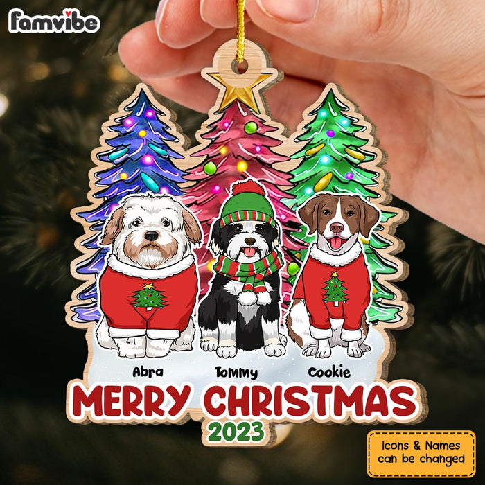 Personalized Dog Christmas Tree Ornament 29659 1