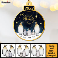 Personalized Our Family Penguin Ornament 29660 thumb 1