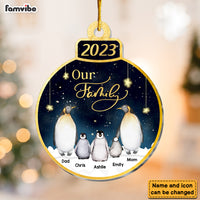 Personalized Our Family Penguin Ornament 29660 thumb 1