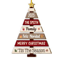 Personalized Our Family Merry Christmas Feliz Navidad Ornament 29667 thumb 1