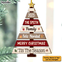Personalized Our Family Merry Christmas Feliz Navidad Ornament 29667 thumb 1