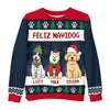 Personalized Gift For Dog Lover Feliz Navidog Ugly Sweater 29672 1