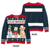 Personalized Gift For Dog Lover Feliz Navidog Ugly Sweater 29672 1