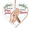 Personalized Dog Cat Pet Memorial Christmas Heart Ornament 29675 1