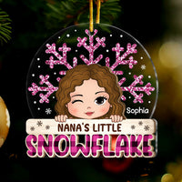 Personalized  Grandma's Little Snowflake 2 Layered Mix Ornament 29677 thumb 1