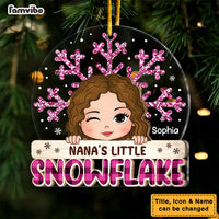 Personalized  Grandma's Little Snowflake 2 Layered Mix Ornament 29677 thumb 1