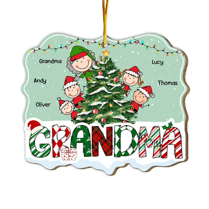 Personalized 'Little Santas' Grandma Ornament: Festive Gift for Grandma -  Famvibe