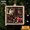Personalized Memorial Those We Love Don't Go Away, They Walk Beside Us Every Day 2 Layered Mix Ornament 29684 1