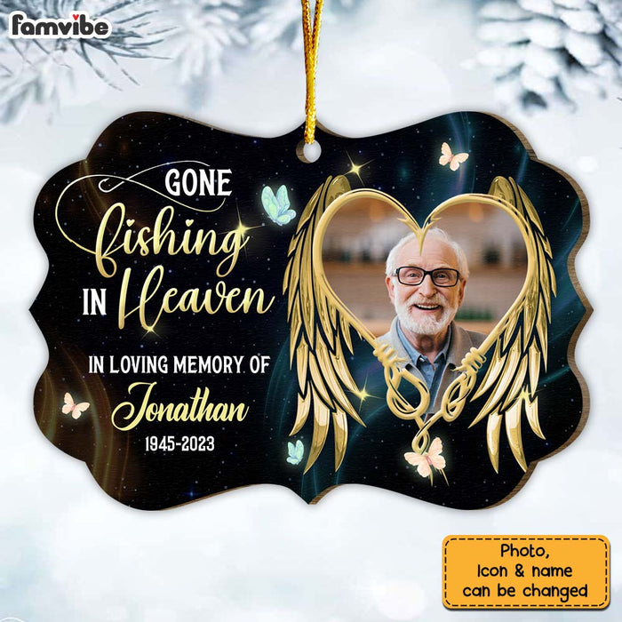Personalized Gone Fishing Memorial Benelux Ornament 29687 1