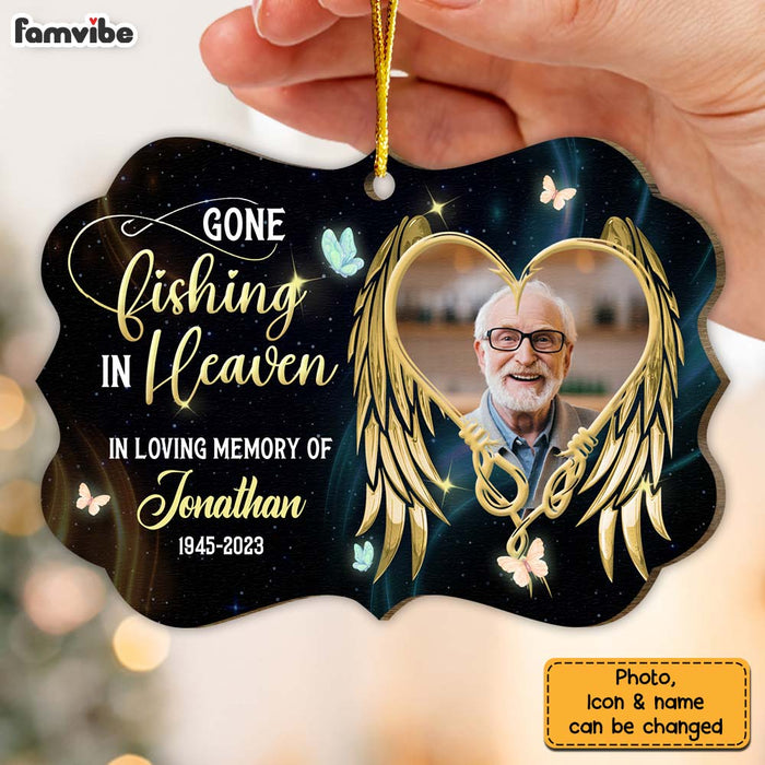 Personalized Gone Fishing Memorial Benelux Ornament 29687 1