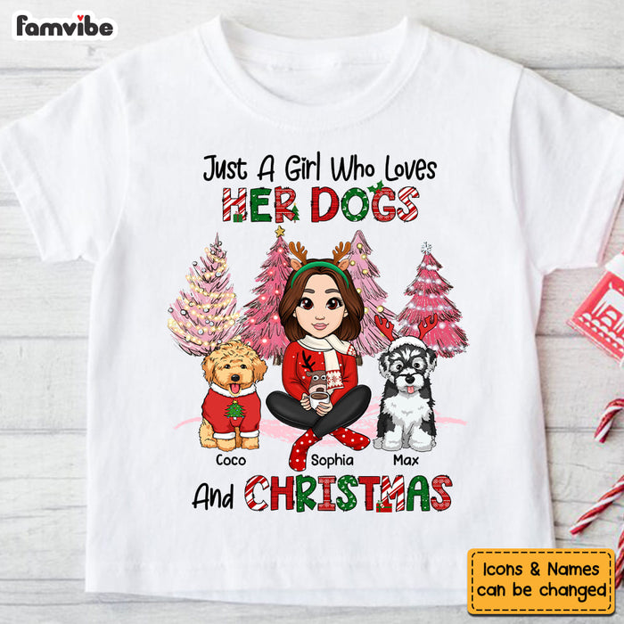 Personalized Christmas Gift For Granddaughter Dog Lover Kid T Shirt 29692 1