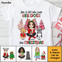 Personalized Christmas Gift For Granddaughter Dog Lover Kid T Shirt 29692 thumb 1