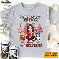 Personalized Christmas Gift For Granddaughter Dog Lover Kid T Shirt 29692 thumb 1