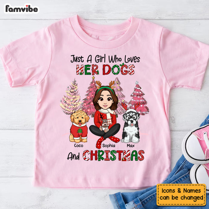 Personalized Christmas Gift For Granddaughter Dog Lover Kid T Shirt 29692 1