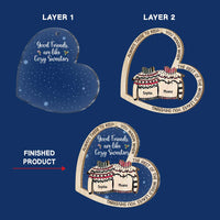 Personalized Good Friends Are Like Cozy Sweaters 2 Layered Mix Ornament 29695 thumb 1