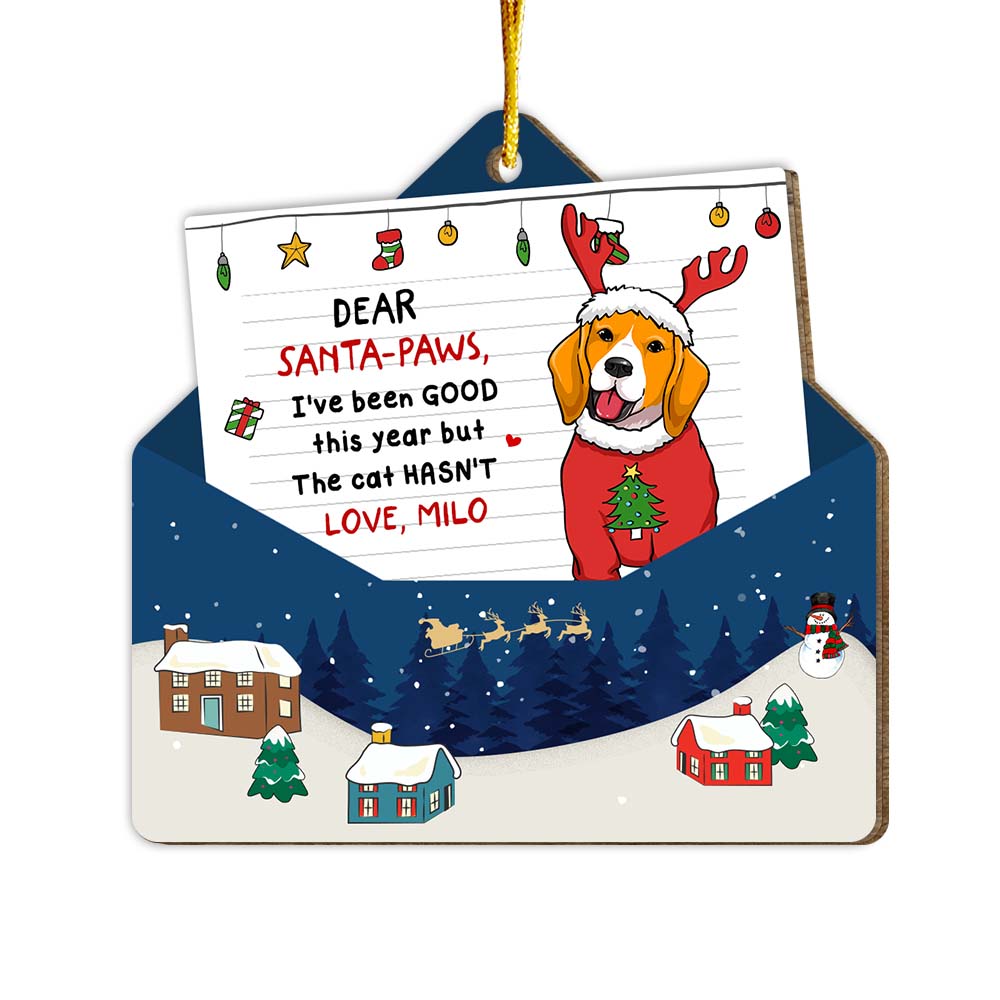 Personalized I've Been Good This Year Dog Lovers Ornament 29696 Primary Mockup