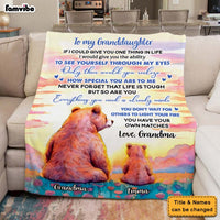 Personalized Gift For Granddaughter Bear Blanket 29697 thumb 1