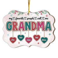 Personalized Christmas Gift For Grandma My Favorite People Benelux Ornament 29698 thumb 1