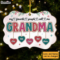 Personalized Christmas Gift For Grandma My Favorite People Benelux Ornament 29698 thumb 1