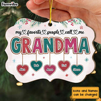 Personalized Christmas Gift For Grandma My Favorite People Benelux Ornament 29698 thumb 1