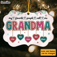 Personalized Christmas Gift For Grandma My Favorite People Benelux Ornament 29698 thumb 1