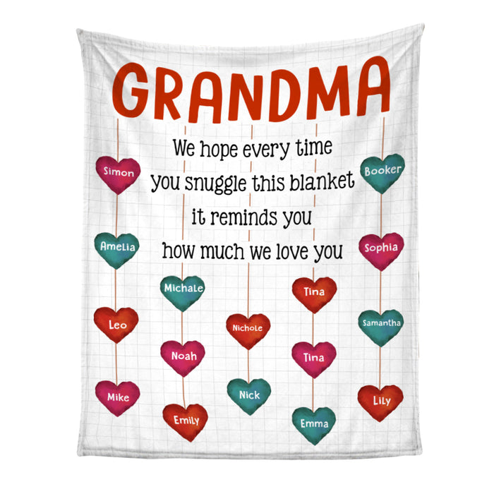 Personalized Gift For Grandma We Love You Blanket 29701 1